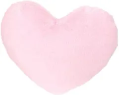 Queen-b クッション ハート かわいい ふわふわ モコモコ 肌に優しい 可愛い 癒し 女の子 リビング ソファー 寝室 おしゃれ 枕 背もたれ 座布団 インテリア 装飾 飾り( ピンク,  46x36cm)