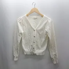 ◇ ⊇ MISCH MASCH ミッシュマッシュ 長袖 カーディガン サイズM ホワイト系 レディース E  【1502060002134】