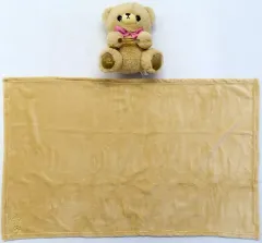 【中古】抱き枕カバー・シーツ・ブランケット ベージュ いっしょにぬくぬく くまさん ブランケット付 タイトー限定