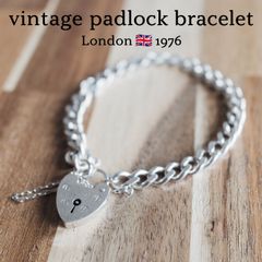 1957年 英国ヴィンテージ シルバー ブレスレット 67g W.J.S製