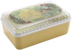 【特価セール】日本製 630ml ランチボックス 食洗器対応 お弁当箱 ディズニー ステンドグラス風のかわいい 美女と野獣 ヤクセル 13469