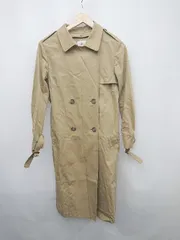 ◇ ◎ nano universe ナノユニバース 2way 定番 通勤 通学 長袖 トレンチ コート サイズ 38 ベージュ系 レディース P  【1304100016909】