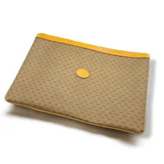 A4可　オールドグッチ　クラッチバッグ　マイクロGG PVC ブラウン　GUCCI 017 098 セカンドバッグ ハンドバッグ インターロッキングG 3261