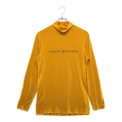 中古 メンズ トミーヒルフィガーゴルフ TOMMY HILFIGER GOLF 長袖シャツ L マスタード ハイネック 秋冬素材