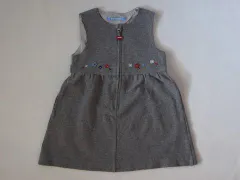 ファミリア familiar アウトレット 子供服 女の子 100cm ジャンパースカート グレー カットソー 春 秋 ★2 ガールズ 女児 キッズ 【中古】 ユーズド リサイクル こども