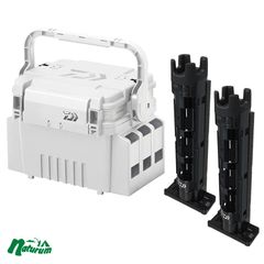 [ダイワ(Daiwa)] タックルボックス TB3000HS+ロッドスタンド TB25【お得な3点セット】 ブラック 