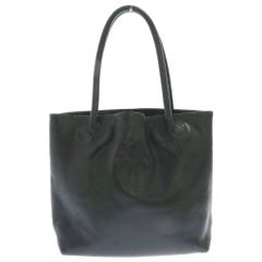 CHROME HEARTS (クロムハーツ) FS TOTE FSトート クロスパッチ付きレザートートバッグ ブラック