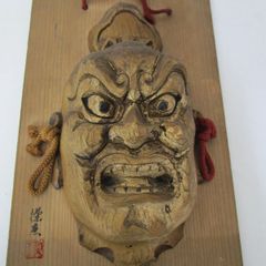 仁王様の壁掛け　鋳物　骨董品　魔除けに 楽天市場】獅子の置物 銅製祥獅献瑞 風水魔除け : 中国貿易CTC
