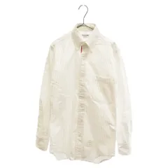THOM BROWNE (トムブラウン) オックスフォードストライプロングスリーブ長袖シャツ A0121A4051ホワイトのサムネイル
