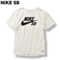 ナイキ エスビー NIKE SB ビッグ ロゴプリント 半袖 クルーネック Tシャツ ドライフィット スポーツミックス アメカジ ストリート トップス カットソー M ホワイト メンズ
