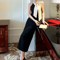 リボンが可愛いタイトロングワンピース?.?