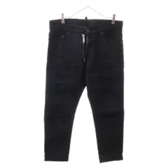 DSQUARED2 (ディースクエアード) 17AW COOL GUY JEAN ダメージ加工 ジップ ボタンフライ コットン スキニーパンツ ブラック S71LB0353