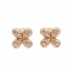 【名東】TASAKI 田崎真珠 タサキ ピアス 750PG K18ピンクゴールド ダイヤ 0.06ct/0.06ct ジュエリーのサムネイル