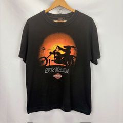 HARLEY DAVIDSON MOTOR CYCLES AUSTRALIA 00年代 プリントTシャツ FADE