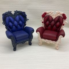 現状品　パルドル　アンティークチェア　小キズ、色移りあり　パルドル ベビードール Noir　Blanc付属品　ミニチュアチェア　写真にあるもののみバラ売り不可
