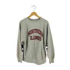 チャンピオン Champion USA製 トリコタグ REVERSE WEAVE NORTHERN ILLINOIS ラバープリント スウェット メンズ import：XL 