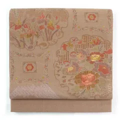美品　袋帯　刺繍　汕頭　金糸　ワインレッド　たたき染め 2025年最新】汕頭刺繍袋帯の人気アイテム - メルカリ