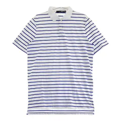 サイズ：S RLX ラルフローレン  半袖ポロシャツ ボーダー柄 ホワイト系 [240101502362] ゴルフウェア メンズ ストスト