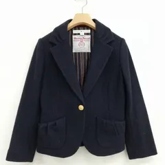 トミーヒルフィガー TOMMY HILFIGER ハリスツイード ツイード ジャケット テーラード ブレザー 金ボタン 美品 2 ネイビー