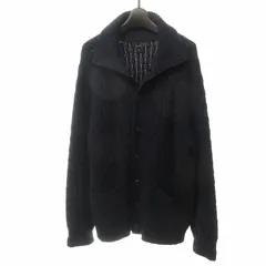 ジェイクルー J.CREW ケーブルニット カーディガン ネップ ウール 長袖 紺 ネイビー M 0409 ■KK4のサムネイル