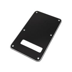 【YJB PARTS】 ストラト用バックプレート ラージホールSTDタイプ ブラック3P