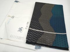 帯7855 ○千年工房 名門岡野 高級 本場筑前博多織 金ラベル 全通