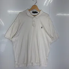 Polo by Ralph Lauren ポロバイラルフローレン ポニー刺繡 ポロシャツ ワンポイントロゴ刺繡 オーバーサイズ ビッグサイズ CHINA製 XXLサイズ ホワイト