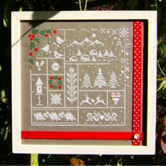 ★ 🟦⬜🟥クロスステッチ チャート 図案 ⭐Couleur d'Etoile【 Au Fil de l'Hiver 】◆冬を越えて◆ フランス 輸入クロスステッチ 刺繍 可愛い 雪 星