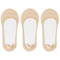 【数量限定】靴下 パンプス用 浅履き レディース フットカバー 脱げない [AQshop] 滑り止め付き 3足セット