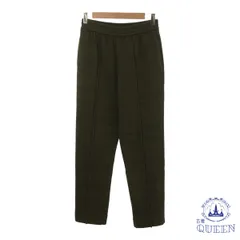 【訳アリ】 ボトムス スエットパンツ シンプル ウエストゴム 紐 くるぶし丈 レディース カーキ 2 901-13853 送料無料 古着