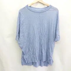 ◇ SHOO・LA・RUE 半袖 ニット セーター サイズF ブルー系 レディース E  【1407020035804】