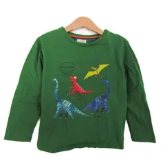 ポールスミスジュニア 長袖Ｔシャツ トップス ロンT 恐竜 コットン キッズ 男の子用 120サイズ グリーン Paul Smith Junior 【中古】