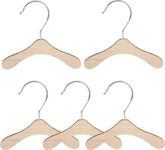 fogman ペットハンガー 木製 犬 猫 おしゃれ かわいい ドッグウェア 洋服(Mサイズ/5個)