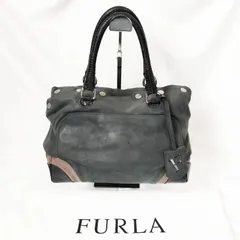 【訳あり品】フルラ FURLA コンビ グラデーション レザー ハンドバッグ