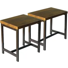 スツール・椅子　木製チェアー　鉄製脚　中古品 ta_109_05.jpg
