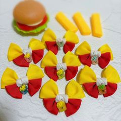 トリミングチョーカー 《031》 11本 ポテト 食べ物 ジャンクフード