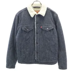 Levi's リーバイス 裏ボア トラッカー ジャケット S チャコールグレー系 メンズ 古着