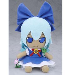 東方Project ふもふも ちるの チルノ ぬいぐるみ 東方 缶バッジ付き ④