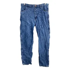 RUSTLER デニムパンツ W38 ラスラー ビッグサイズ インディゴブルー コットン 古着卸 アメリカ仕入 2502-31