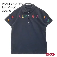 PEARLY GATES パーリーゲイツ 半袖ポロシャツ ネイビー系 0 [240001971272]#