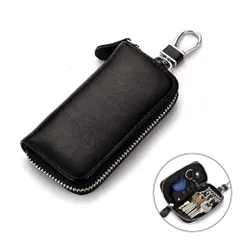 ☆ ブラック ☆ 本革キーケース キーホルダー keyhcl9301 キーケース スマートキー カード スマートキーケース スマートキーカバー キーホルダー スマート キー ケース 本革 レザー メンズ レディース カード2枚 コンパクト おしゃれ シンプル