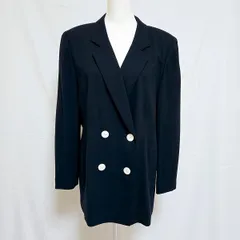 #asc レリアン Leilian ジャケット 13+ 濃紺 薄手 テーラード ダブル 大きいサイズ レディース [931471]