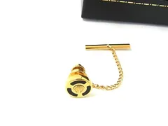 ■極美品■ dunhill ダンヒル ネクタイピン タイタック アクセサリー ビジネス 紳士 メンズ ゴールド系 DF2903