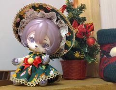 綿綿の異世界冒険　クリスマスドレス+ボンネット+ブローチ