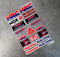 ★アウトレット新品★ MotoGP RACING TEAM HRC HONDA RACING 18 x 26 CM レーシング ステッカー シール デカール シート セット グッズのサムネイル