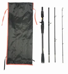 EVA 6フィート (1.8m) ベイトパックロッド 4ピース (M) スピニングロッド ベイトロッド) バスロッド トラベルロッド ロックフィッシュ トラウトロッド [EVA 6ft(1.8m)ベイトパックロッド4ピース(M)]のサムネイル