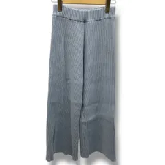 新品 未使用 タグ付き Sea Room lynn シールームリン リブニットパンツ RIBニットTIEパンツ 003250003 青 ブルー Sサイズ レディース 春 ゴーゴー古着久喜倉庫店 18No.351