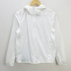 U■ユニクロ/UNIQLO ポケッタブルUVカットパーカ/ 211-419912【L】白/LADIES/85【中古】■