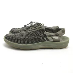 Q■美品【27cm】キーン/KEEN Uneek Nxisスエードサンダル■カーキMENS/18【中古】