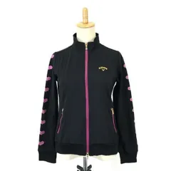 キャロウェイ/Callaway★DRYSPORT/ゴルフウェア/ジャージブルゾン【レディースM/黒×ピンク/black×pink/秋冬】Jackets/Jumpers◆cBH394<sale>
